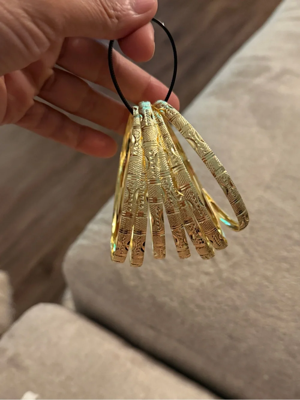 Plated Gold bracelets  Bangle Set for Women